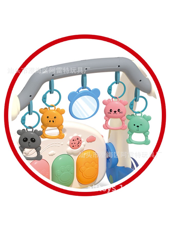 alt Baby Multi-functional Two-in-one Pedal Piano Fitness Walker Baby Projection Early Education Toy Pedal Piano Game - Image 4