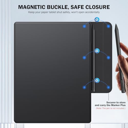 MoKo Case for Remarkable 2 Tablet 2020, Ultra-Slim Lighweight Magnetic Case with Wide Clasp, Smart Tablet Folio Cover for Remarkable Tablet 2 10.3" 2020 Release, Black - Image 5