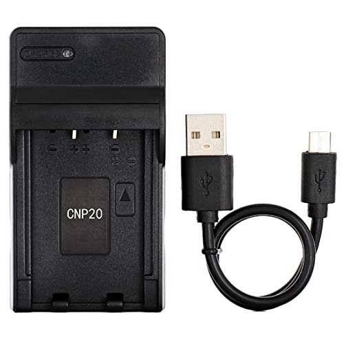 Norifon NP-20 USB Charger for Casio Exilim Card EX-M20, EX-S100, EX-S3, EX-S500, EX-S600, EX-S770, EX-S880, Exilim Zoom EX-Z18, EX-Z3, EX-Z4, EX-Z5, EX-Z6, EX-Z60, EX-Z70 Camera and More - Image 1