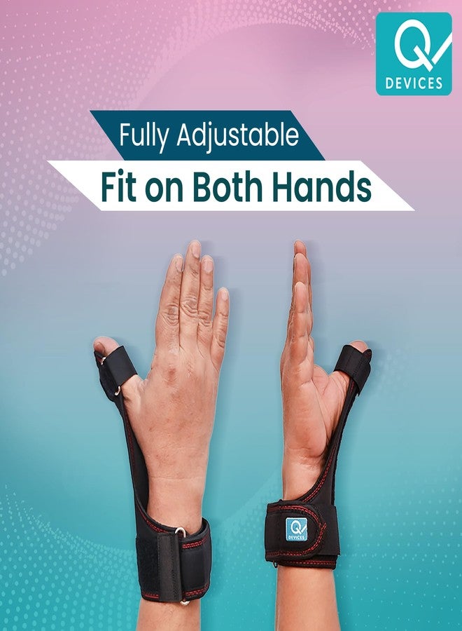 Q DEVICES Thumb Spica Splint - Medical Grade Wrist & Thumb Support Brace for De Quervain's, Arthritis & Trigger Pain - Rigid Immobilizer for Sprains & Tendonitis - Adjustable Universal Fit for Right & Left Hand - Image 4