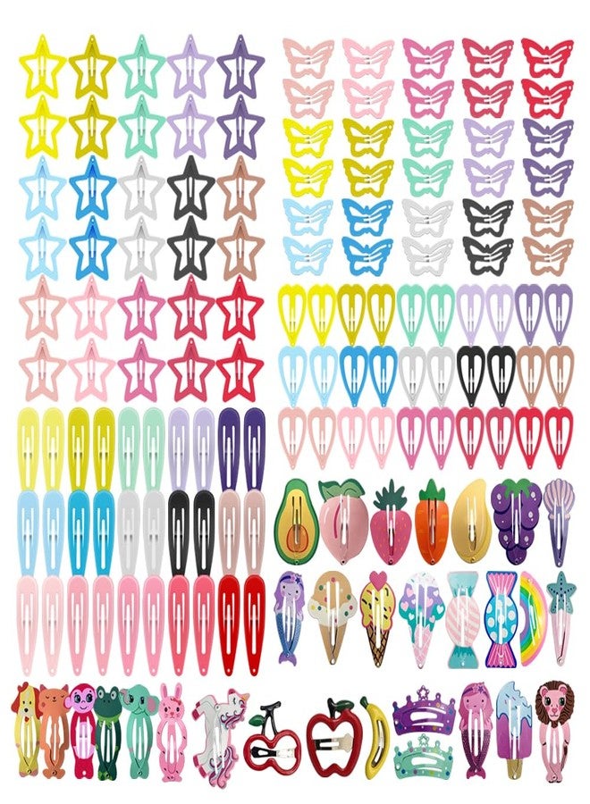 ECADY Hair Clips 150pcs Cute Snap Barrettes for Girls, Toddlers, Baby, Kids Accessories - Image 1