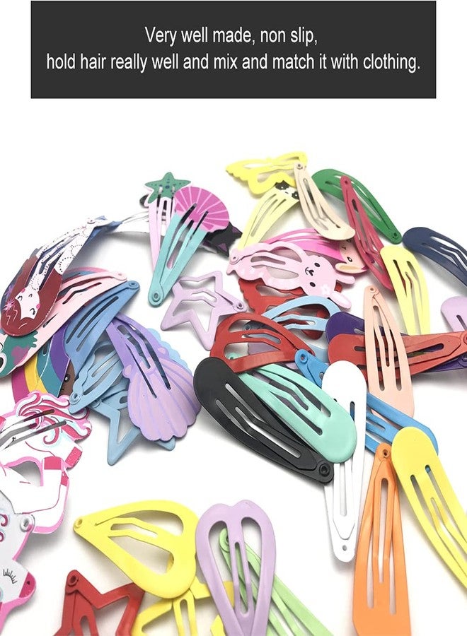 ECADY Hair Clips 150pcs Cute Snap Barrettes for Girls, Toddlers, Baby, Kids Accessories - Image 2