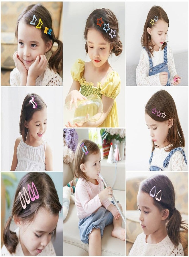 ECADY Hair Clips 150pcs Cute Snap Barrettes for Girls, Toddlers, Baby, Kids Accessories - Image 3