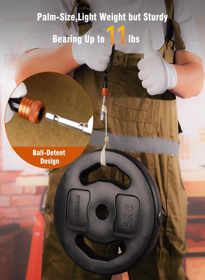 كاترك مجموعة حاملات بتات من 12 قطعة، حاملات بتات بمقبس سداسي مقاس 1/4 بوصة لأدوات المثاقب ذات التأثير ومفك الصواميل وأداة تمديد مفك براغي سريعة الفك مع حلقة تثبيت، أدوات هدايا للرجال (برتقالي) - Image 4