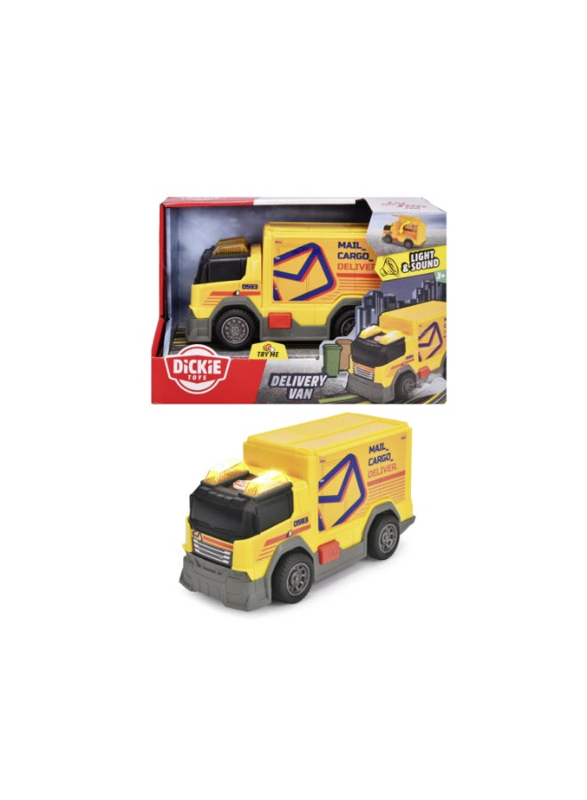 Dickie Delivery Van 15 cm, Light & Sound, Free wheel - Image 1