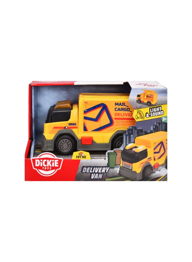 Dickie Delivery Van 15 cm, Light & Sound, Free wheel - Image 2