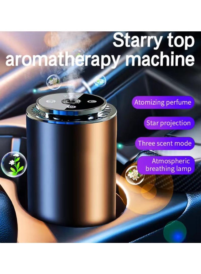معطر هواء السيارة الذكي مع ضوء محيطي LED | آلة عطرية ذكية | معطر هواء قابل لإعادة الشحن عبر USB للسيارة – يزيل الروائح ويحافظ على الهواء منعشًا - Image 3