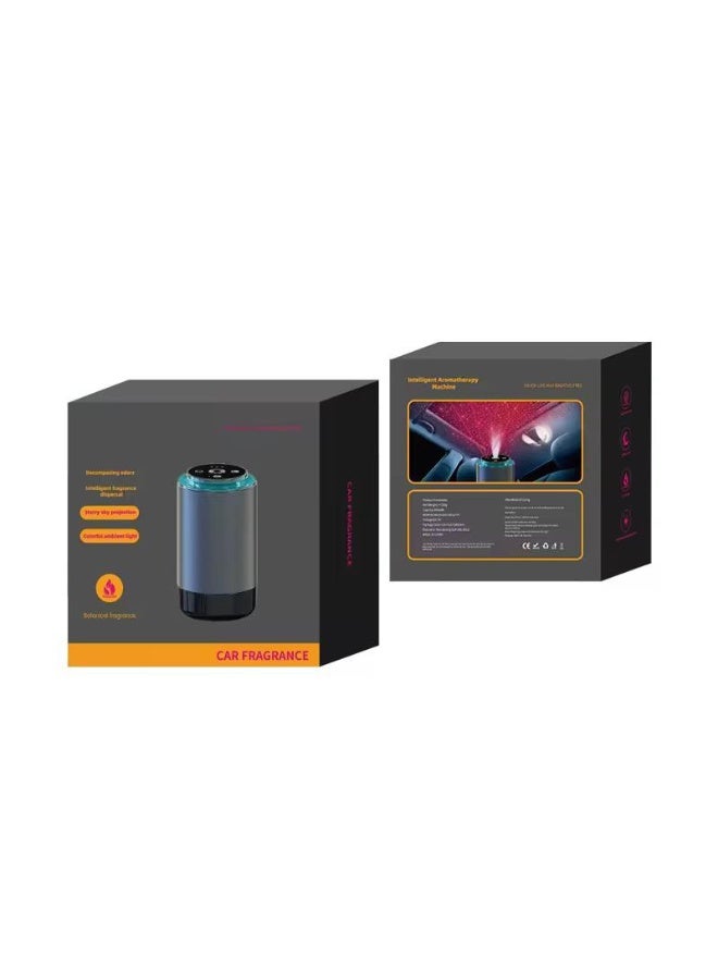 معطر هواء السيارة الذكي مع ضوء محيطي LED | آلة عطرية ذكية | معطر هواء قابل لإعادة الشحن عبر USB للسيارة – يزيل الروائح ويحافظ على الهواء منعشًا - Image 2