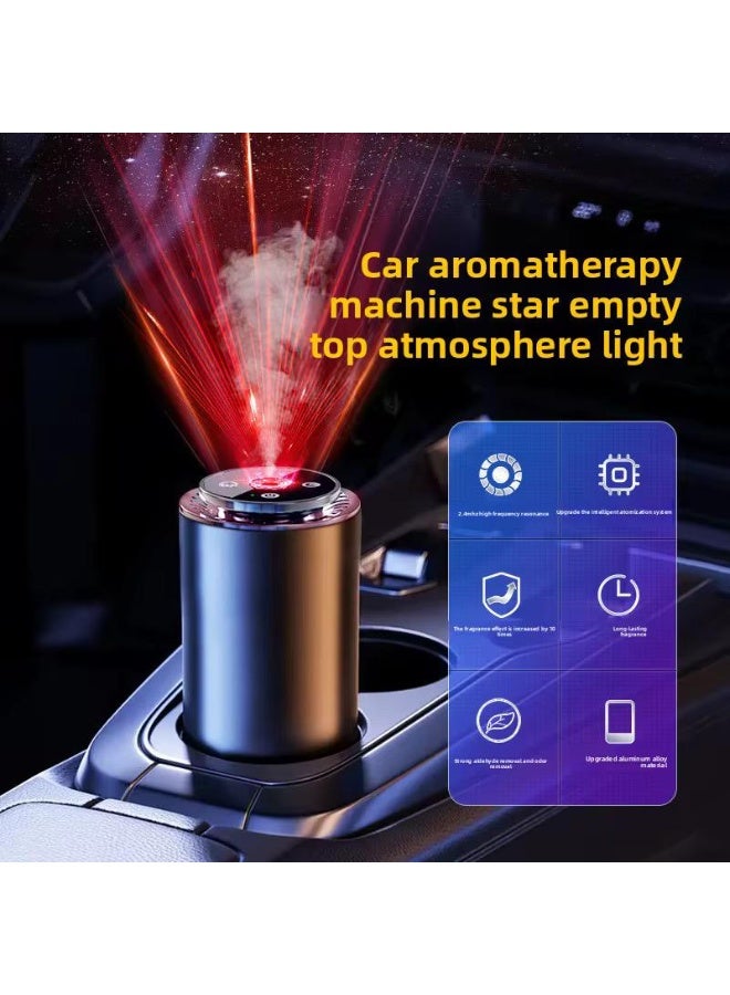 معطر هواء السيارة الذكي مع ضوء محيطي LED | آلة عطرية ذكية | معطر هواء قابل لإعادة الشحن عبر USB للسيارة – يزيل الروائح ويحافظ على الهواء منعشًا - Image 4