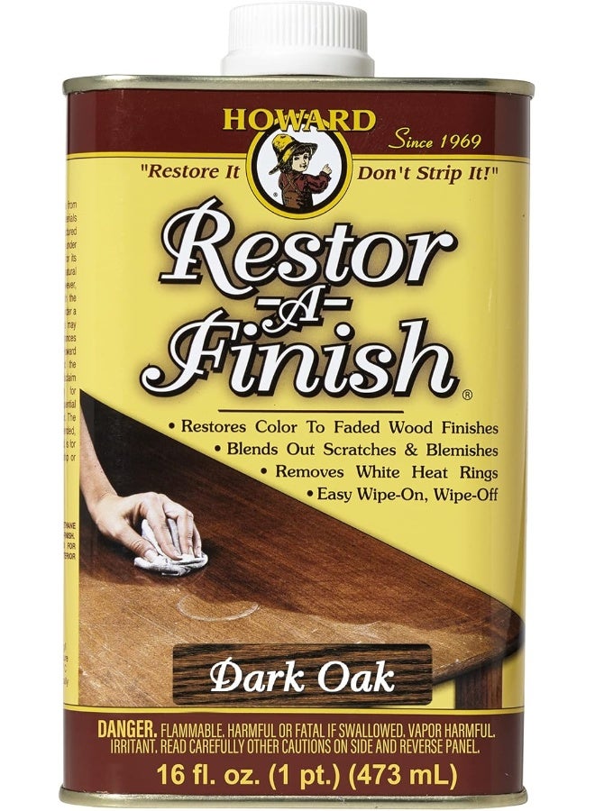 Howard RF7016 473ml or 16oz-Restor-A-Finish, Dark Oak - Image 1
