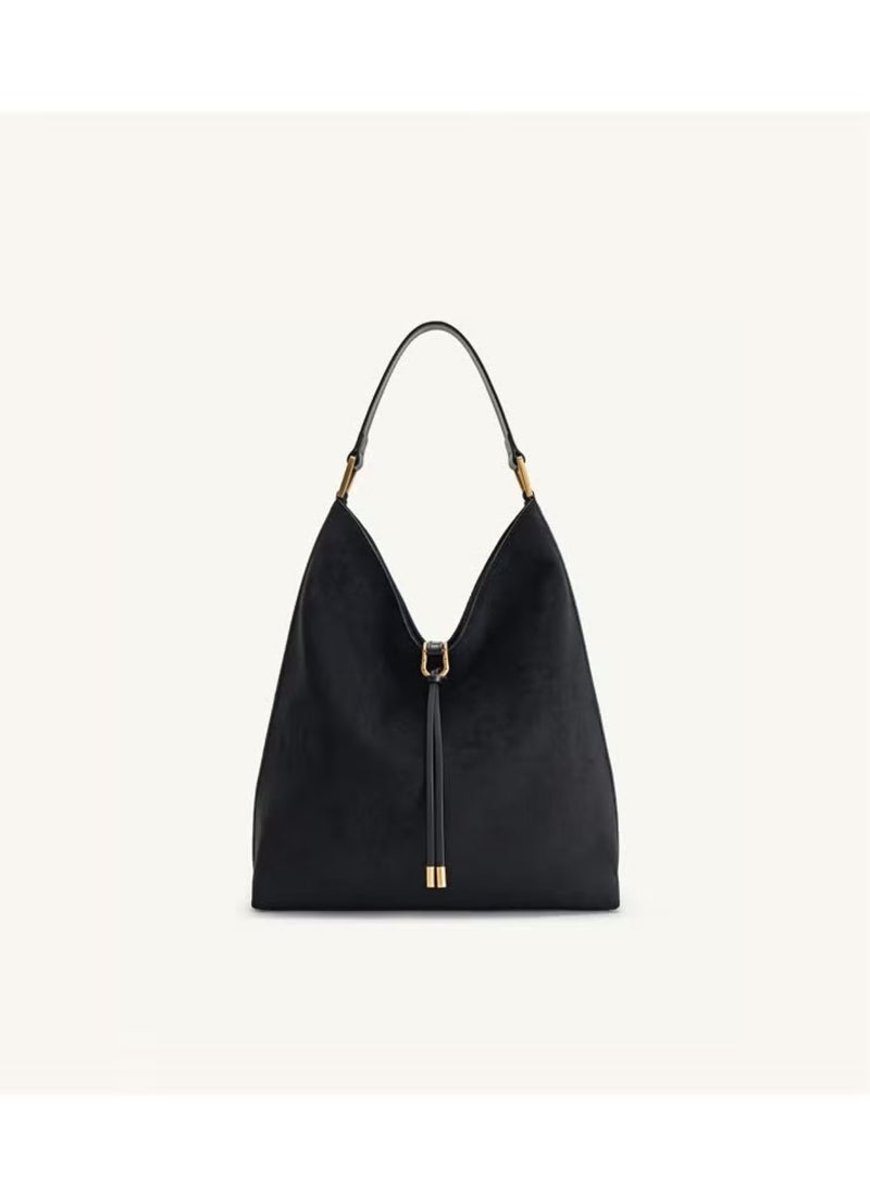 JW PEI PEI Tote Bag - Hobo Bag with Spacious Capacity, Effortlessly Chic Shoulder/Chest Bag — Black 