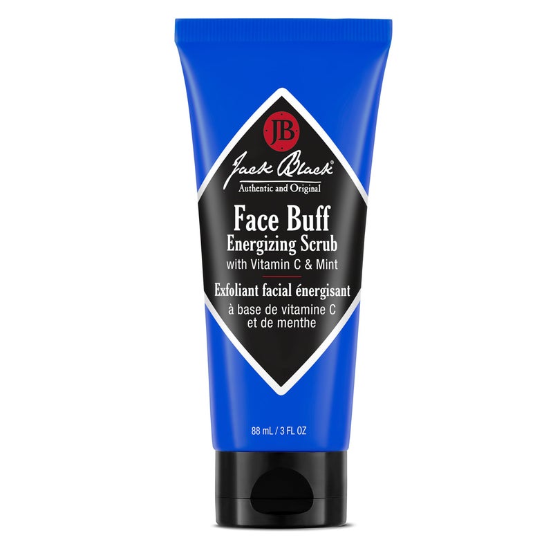Jack Black Face Buff Energizing Scrub, 3 fl oz - Mens Facial Scrub, Exfoliating Face Wash for Men, Mens Skin Care and Facial Care - Image 1