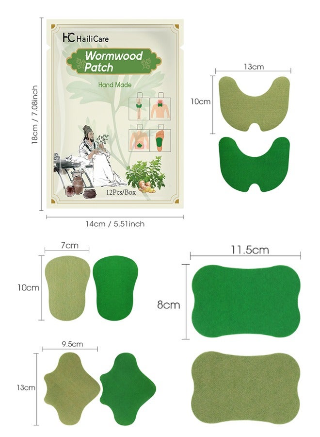 هايلي كير 48 قطعة من رقع المفاصل والعضلات، رقع حرارية للركبة والكتف والرقبة، مجموعة رقع عشبية لآلام العضلات والمفاصل تدوم طويلاً - Image 4