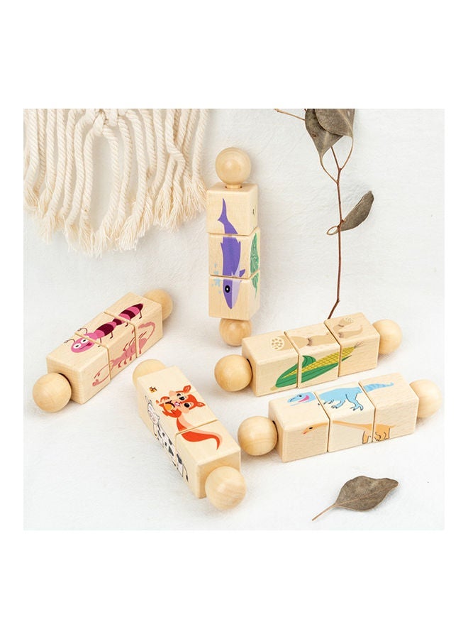 NIBEMINENT Puzzle Lovely Rotating Wood Toy - Image 3