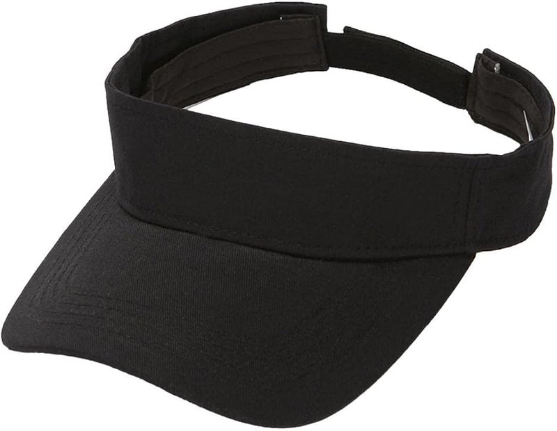klarako2x Pure Cotton Adjustable Sun Visor Hat Golf Tennis Summer Beach Sports Cap - Image 3