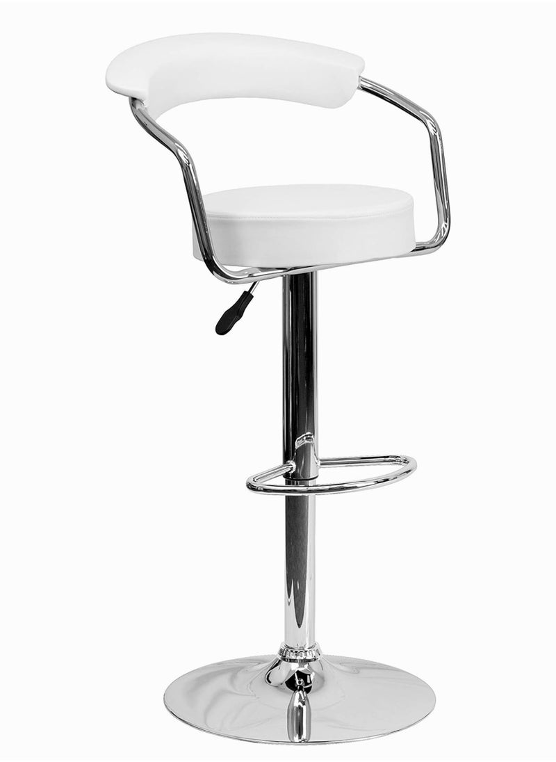 SET OF 2 Bar Stools Modern Counter Height Barstools Adjustable