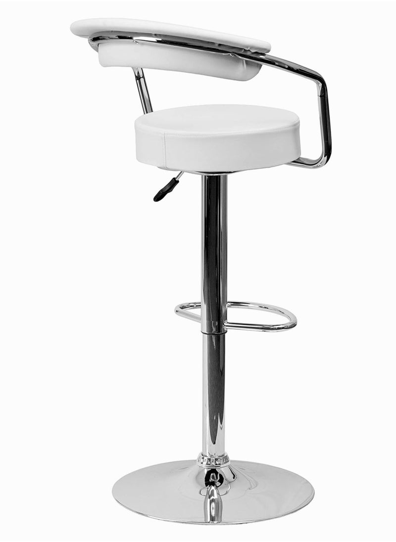 SET OF 2 Bar Stools Modern Counter Height Barstools Adjustable