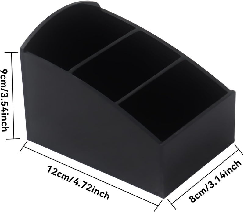 Klmnop 2 Pcs Acrylic Coffee Bar Sugar Packet Holder, Sugar Caddy Storage Container, Drink Packet Organizer for Coffee Pod, Tea Bag Storage Box(Black) - Image 2