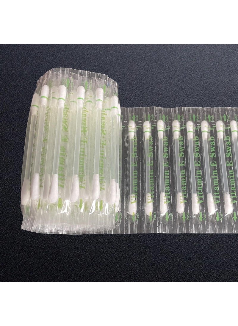 songfir - 100 pcs Vitamin E Lips Oil Swabs Stick Disposable VE Cotton Swab Protect Lip Gum Anti-dry Moisture For Use Before Teeth Whitening (100 Pcs) - Image 1