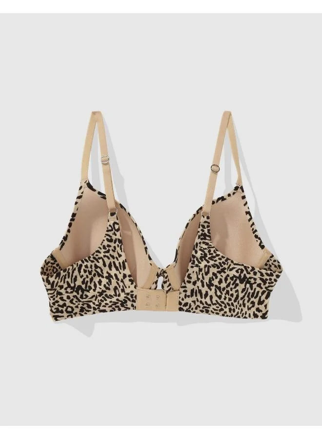 Aerie Printed Plunge Neck Bra