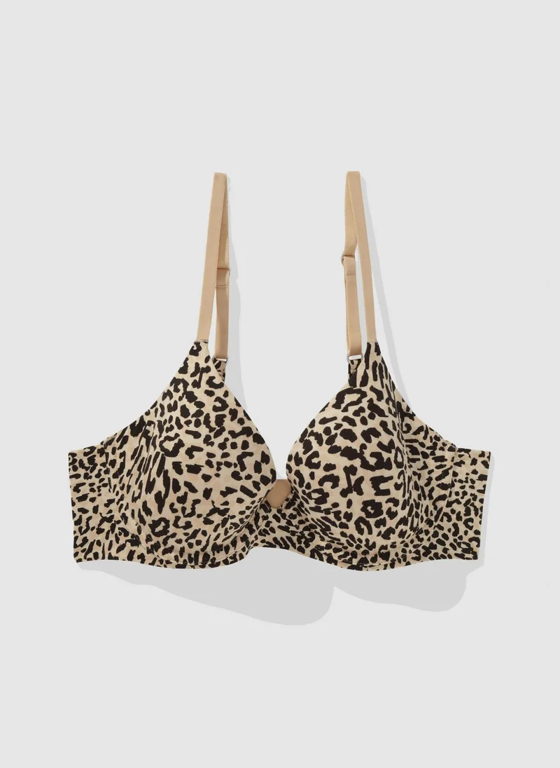 Aerie Printed Plunge Neck Bra