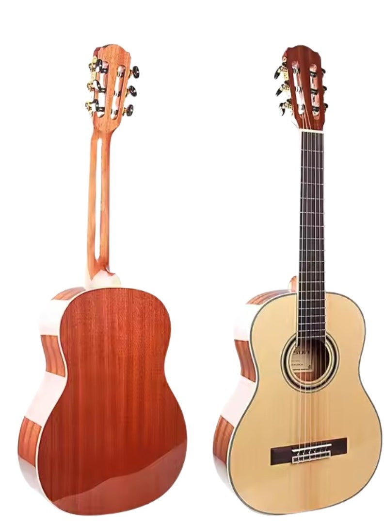 Megarya MegArya 34-Inch Classical Acoustic Guitar – Natural Wood Finish, High-Quality Nylon Strings, Includes Carry Bag  - Image 2