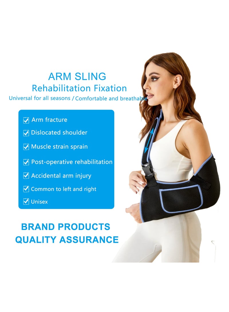 Barakah Arm Sling Shoulder Immobilizer, Medium Rotator Cuff Support Brace for Injury, Comfortable Medical Sling for Men & Women, Fits Left & Right Arm, Ideal for Broken, Dislocated, Fractured - Image 2