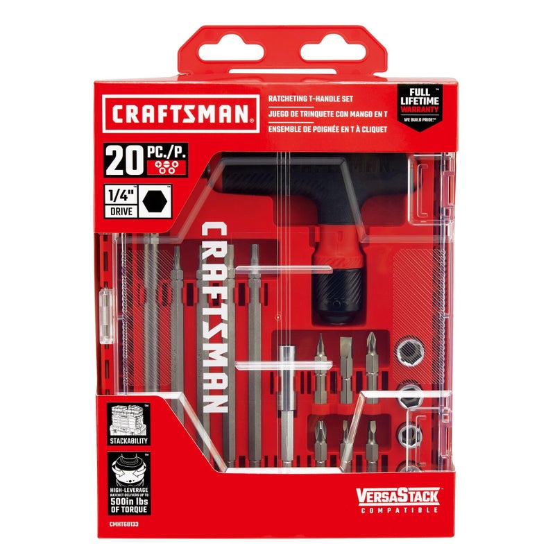 CRAFTSMAN Ratcheting Wrench Set, T-Handle, 20 Piece (CMHT68133) - Image 5