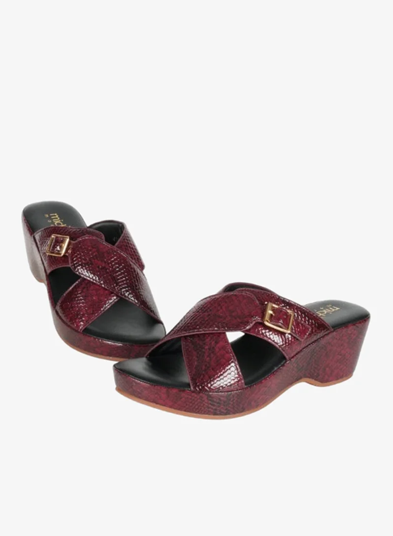 Michelle Morgan Bordo 092-2967 Michelle Morgan Ladies Wedge sandals4ZD19S Bordo for Women | Best Price UAE