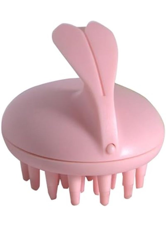 Soft Silicone Scalp Massager Brush – Hair Care Shampoo Brush, Deep Scalp Cleansing, Perfect for Exfoliating Dead Skin and Promoting Scalp Circulation – Daily Use Hair Care Tool for Women and Men – Pink Color - Image 2