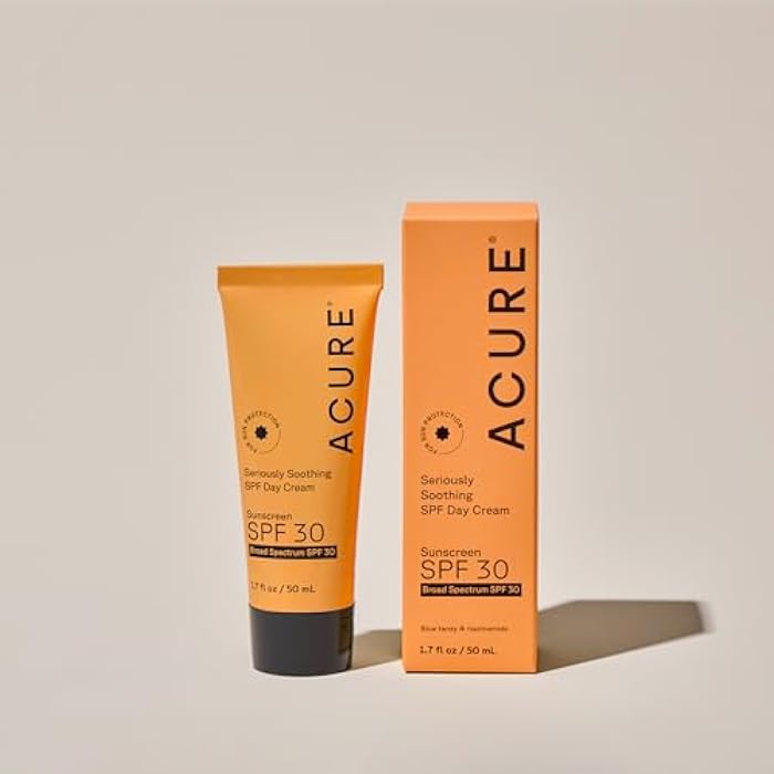 Acure Seriously Soothing SPF 30 Day Cream - Face Moisturizer with SPF 30, Anti Aging Zinc Oxide Sunscreen, Hydrating Face Cream, Daily Facial Care for Women & Men with Niacinamide, Vegan - 1.7 fl oz - Image 3