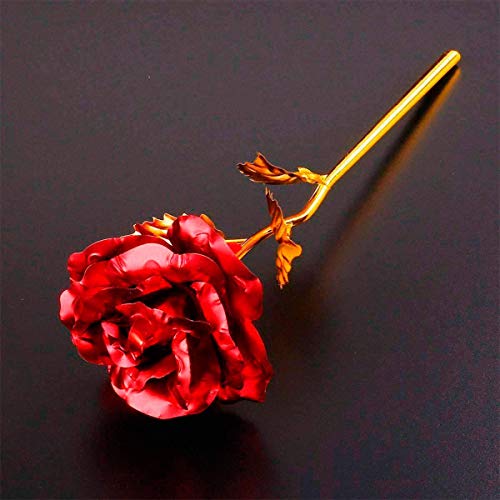 Saugat Traders Love Gift For Girlfriend Combo - Golden Rose & Dairy Milk Silk Chocolate - Valentine Day-Birthday-Rose Day Gift Proposal - Image 3