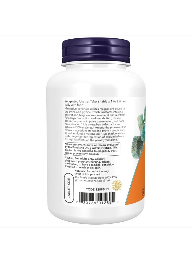 now Magnesium Glycinate 180 Tablets  - Image 3
