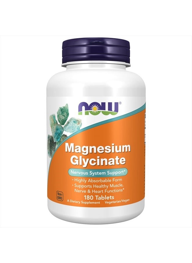 now Magnesium Glycinate 180 Tablets  - Image 1