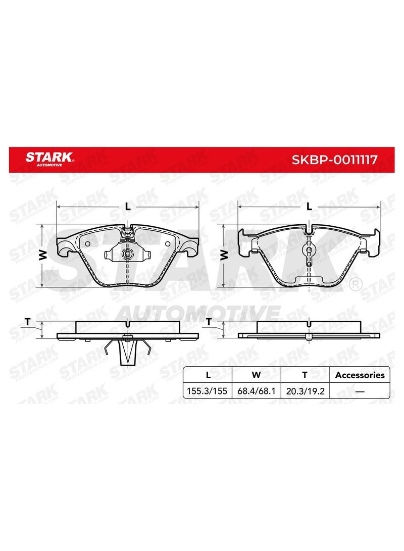 Stark STARK - BRAKE PAD SET (FRONT) FOR BMW - Image 2