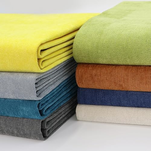 M Mute Touch 58" x 40" Chenille Fabric | Soft Luxury for Home Decor & Fashion | Crafting Cozy Comfort & Timeless Elegance (Beige) - Image 2