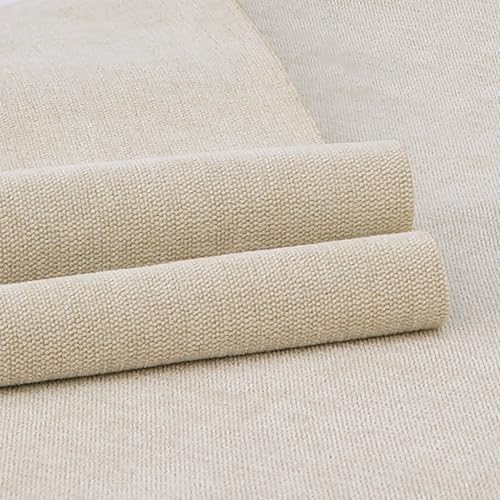 M Mute Touch 58" x 40" Chenille Fabric | Soft Luxury for Home Decor & Fashion | Crafting Cozy Comfort & Timeless Elegance (Beige) - Image 1