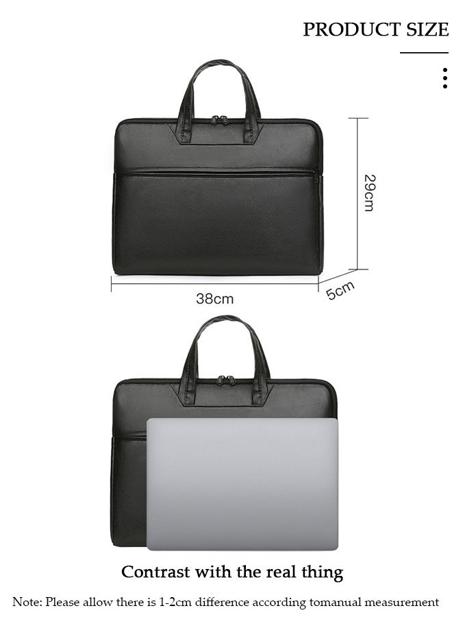 DUNISO Laptop Bag 15 Inch Laptop Briefcase Large Waterproof Laptop Case for Men Women Business Office Work Computer Bag - Image 3