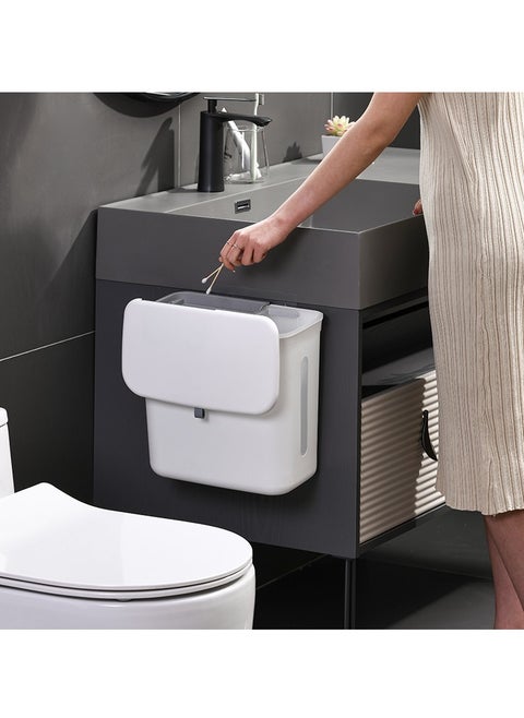 Kitchen Wall-mounted Trash Can,Dry And Wet Separation Dual-Purpose Garbage Bin For Bathroom