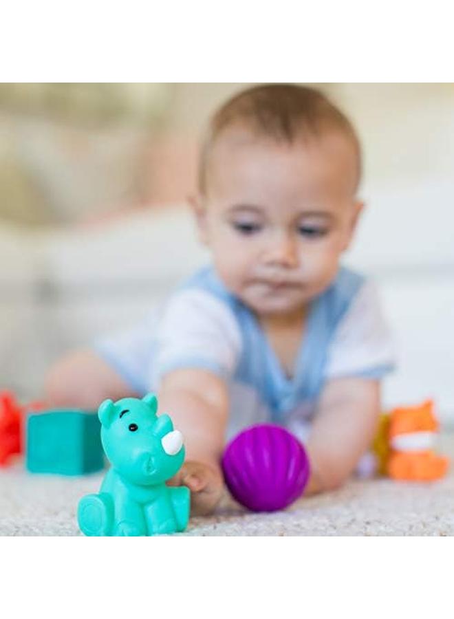 infantino Tub O' Toys Baby Bathing Toys Multicolor Tub O' Toys? 12 Piece Set 216289 Large - Image 3