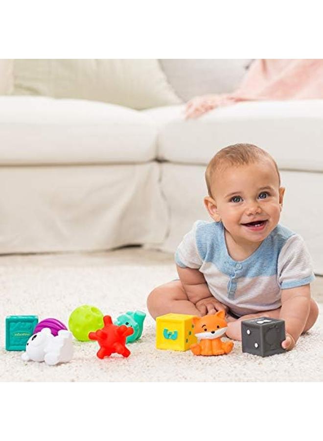 infantino Tub O' Toys Baby Bathing Toys Multicolor Tub O' Toys? 12 Piece Set 216289 Large - Image 2