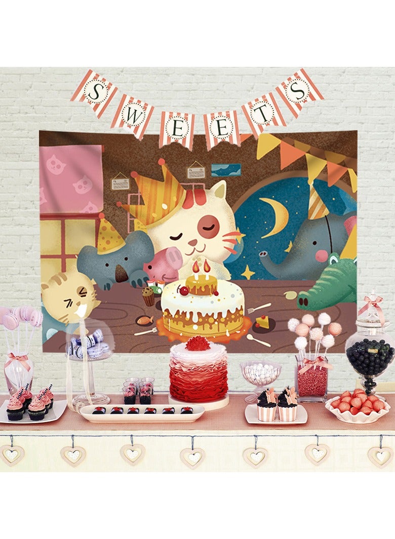 EBMINI Birthday Hanging Cloth Tapestry Photo Background Cloth 