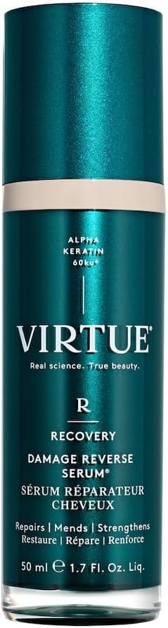 Virtue Recovery Damage Reverse Hair Serum Strengthens Repairs Hair KeratinEnriched LeaveIn Treatment 50 ml