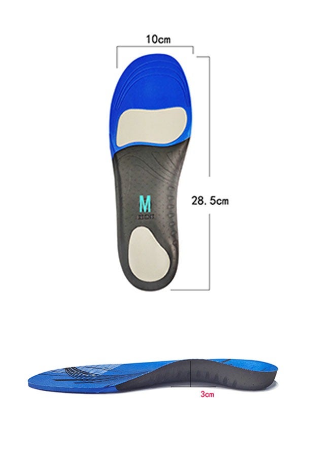 Arch Support Orthotic Insoles, Full-Length Orthopedic Insoles for Plantar Fasciitis, Shock Absorption Cushioning Function Inserts for Flat Feet Heel Spurs Foot Pain overpronation Men Women (M 42-44) - Image 2