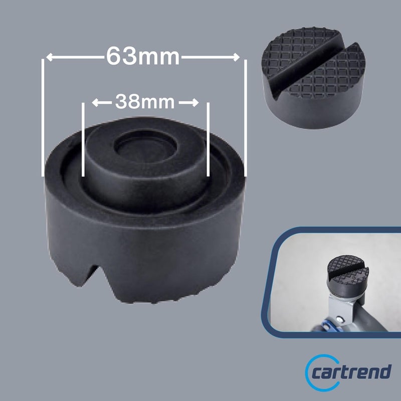 CARTREND Universal Rubber Jack Pad, 1543 pounds Load Capacity, Fits Most Trolley Jacks and Vehicle Lifts (e.g. Unitec, Michelin), Jack Pad - Image 3
