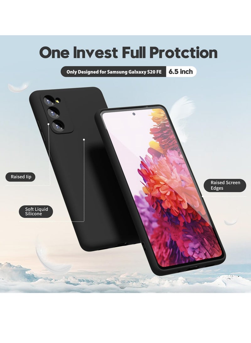 BORTONY Galaxy S20 FE Cover Soft Liquid Silicone Camera Protected Case - Image 3