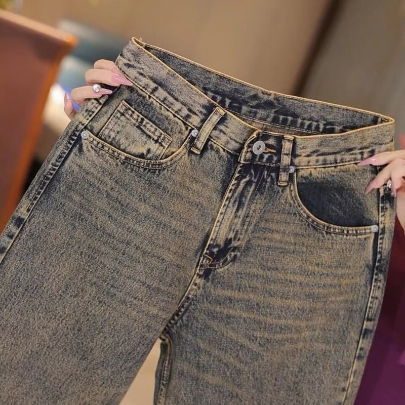 Unisex Classic Denim Jeans Loose Fit Daily Outdoor Wear - Image 2