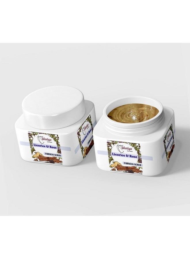 Licorice & Rose Fairness Face Scrub | Improves Skin Texture and Tone (100Gm) Pack of 1 - Image 1