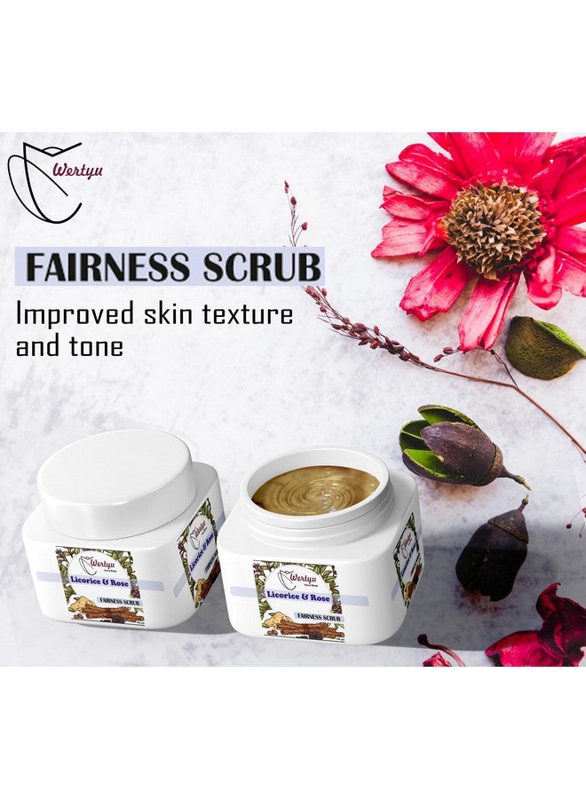 Licorice & Rose Fairness Face Scrub | Improves Skin Texture and Tone (100Gm) Pack of 1 - Image 4