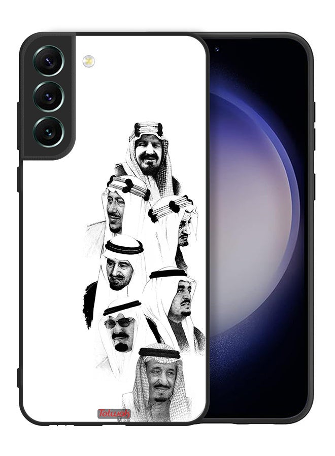 Tolwak Samsung Galaxy S21 Plus 5G Protective Case Cover Saudi Kings Art B_W - Image 2